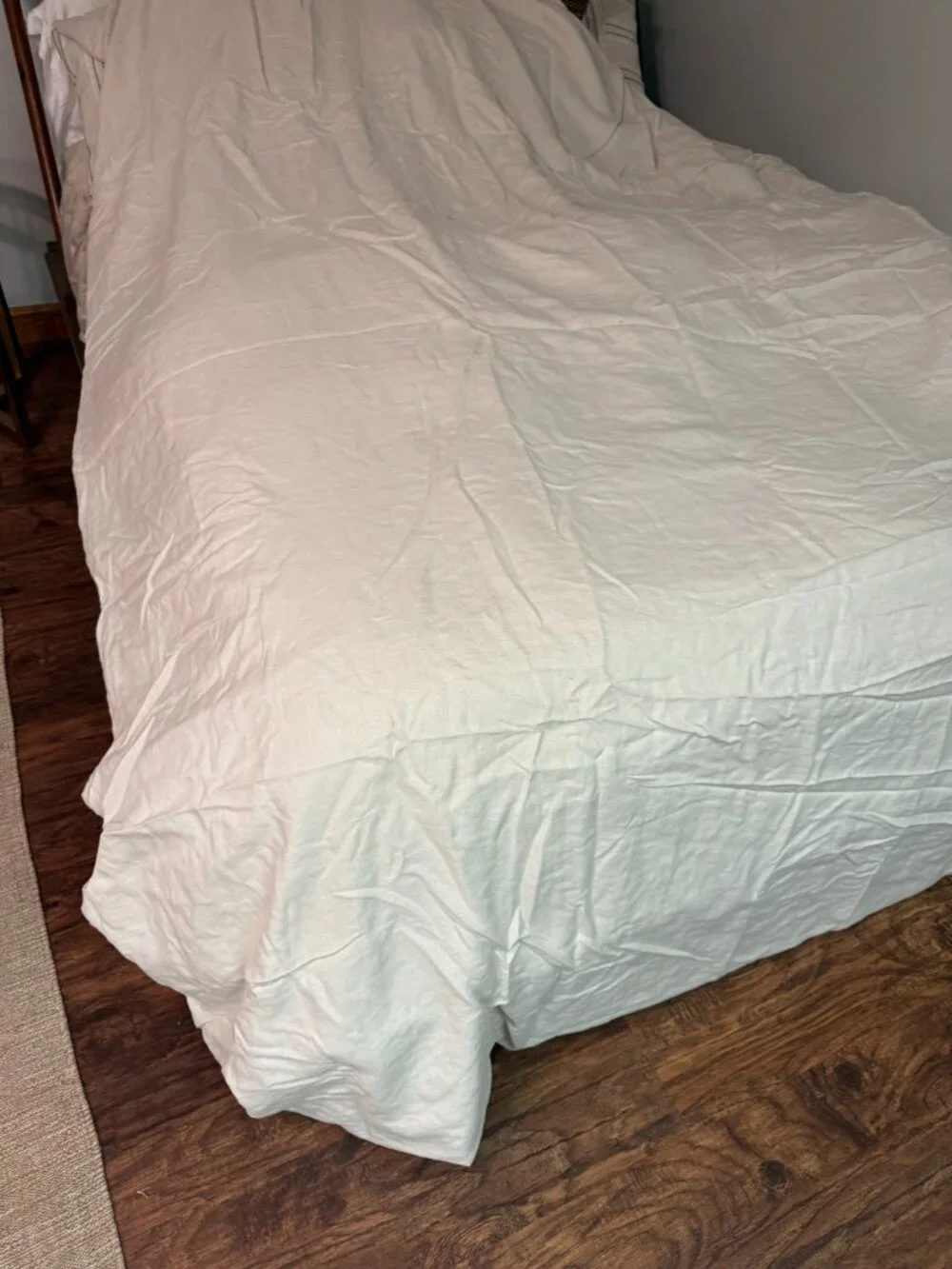 Quince European Linen Duvet Cover King/Cal King Natural Chambray